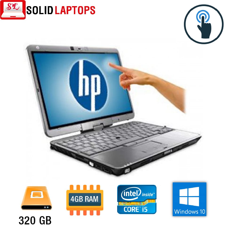 HP 2760p Touch Laptop Core i5 4GB RAM 320GB 12″