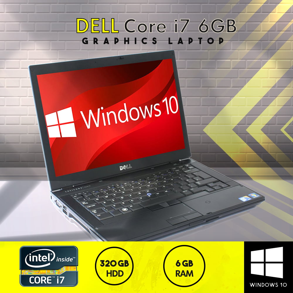 DELL E6410 Core i7 – 6 GB RAM 14.1″ 320 GB HDD Dedicated Graphics Nvidia